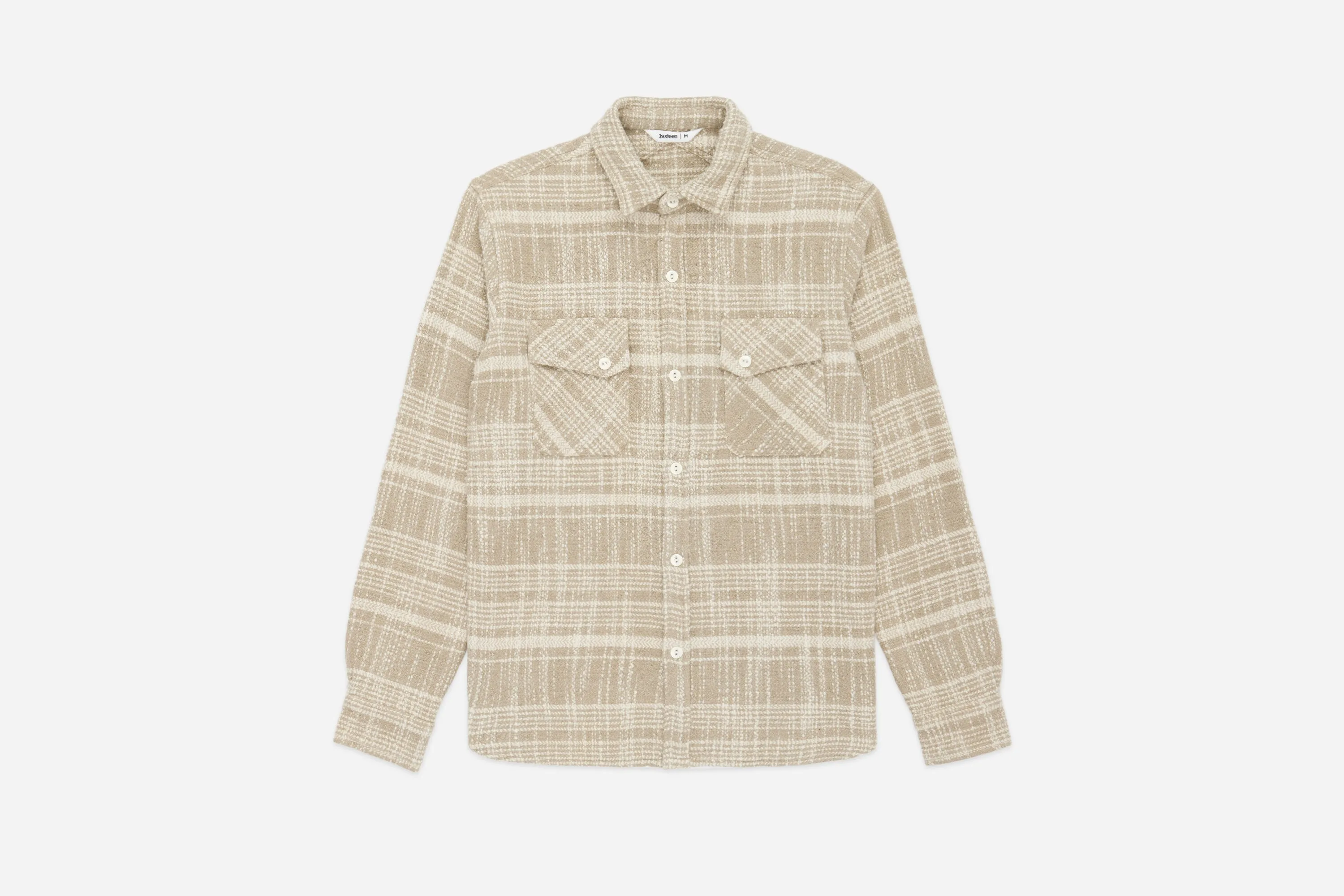 Crosscut Flannel ~ Alabaster Jacquard