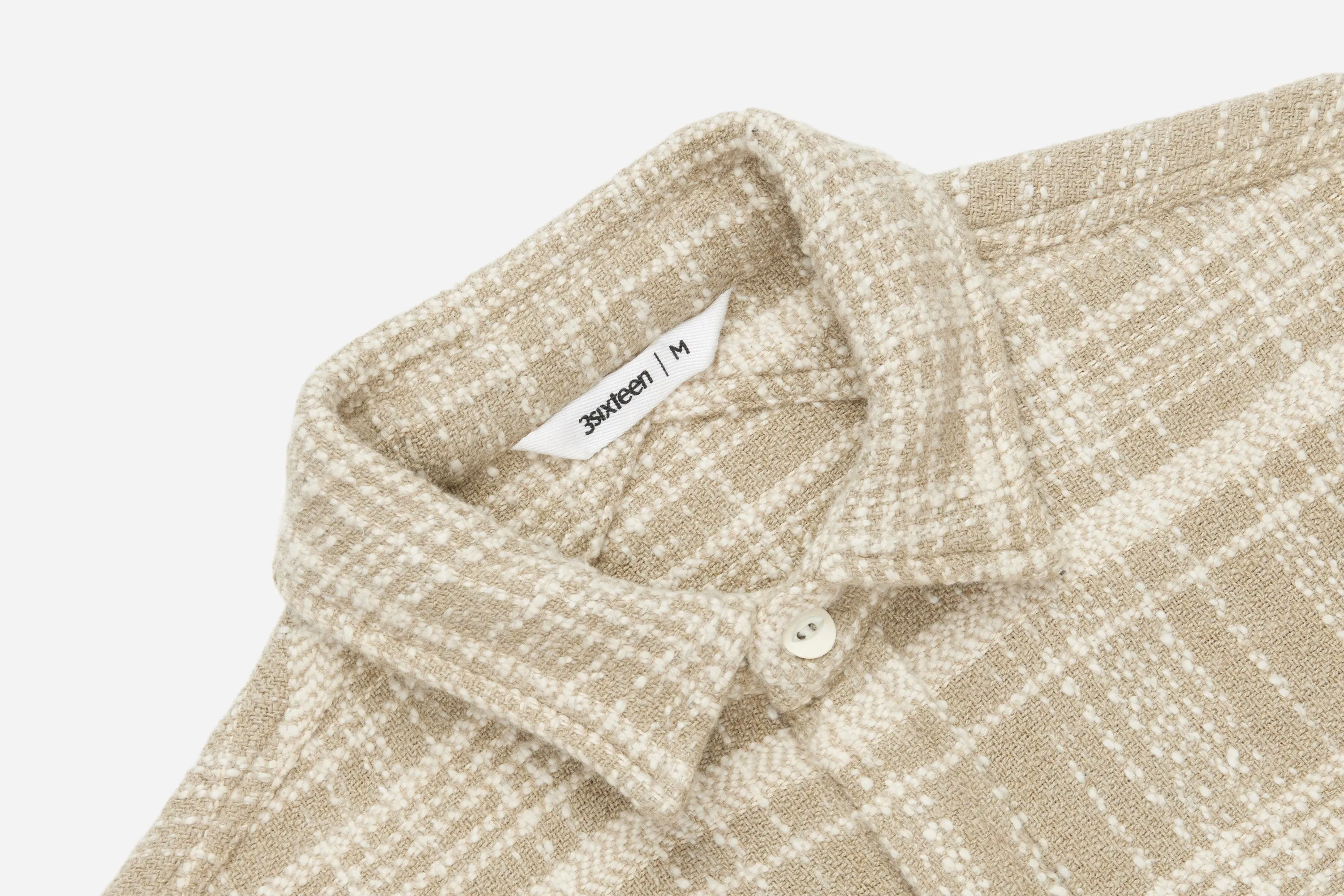 Crosscut Flannel ~ Alabaster Jacquard