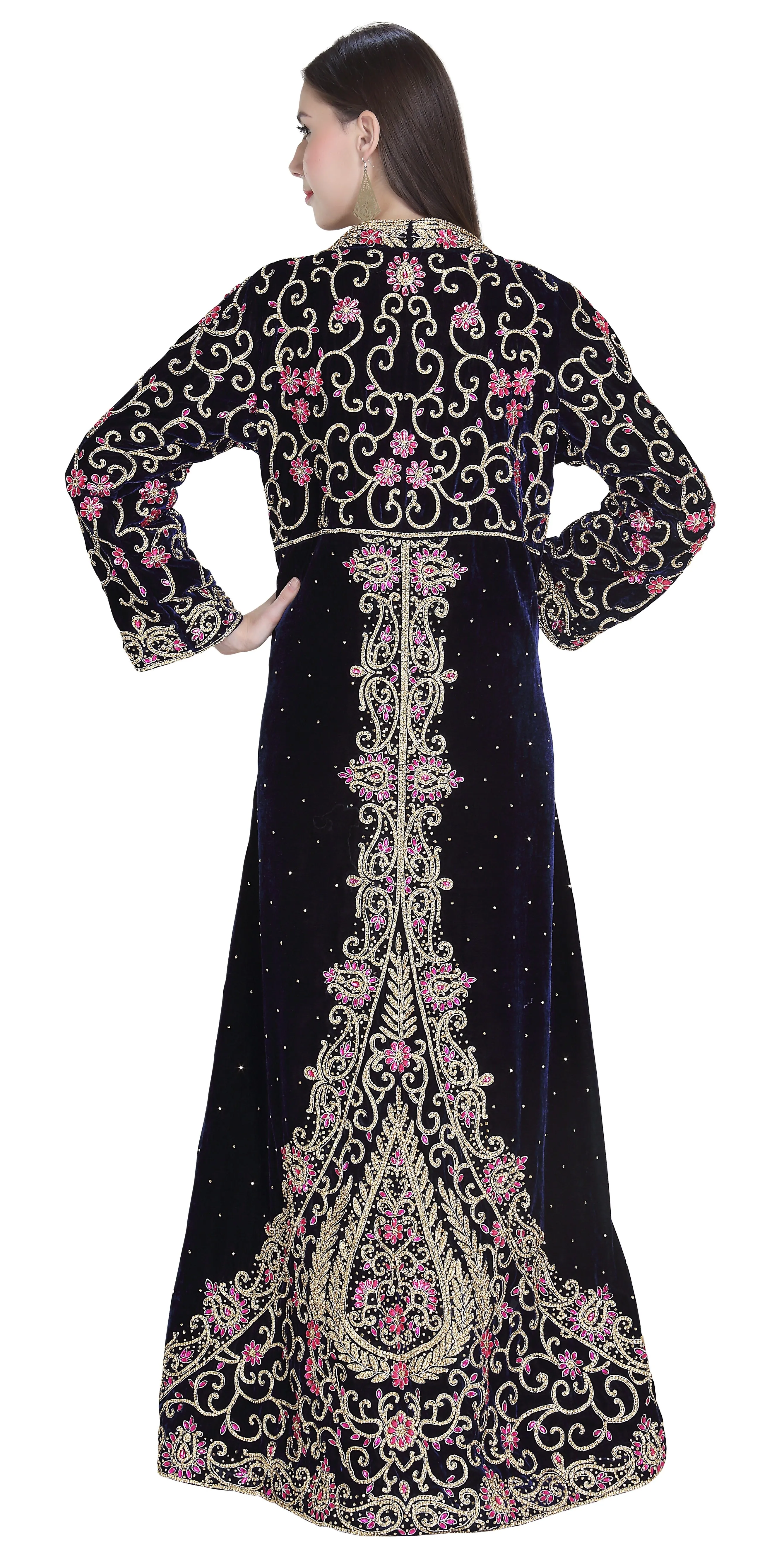 Customized Gown Hand Embroidered Luxe Wedding Kaftan