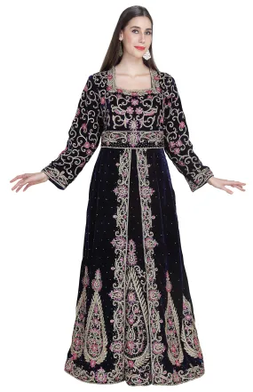 Customized Gown Hand Embroidered Luxe Wedding Kaftan