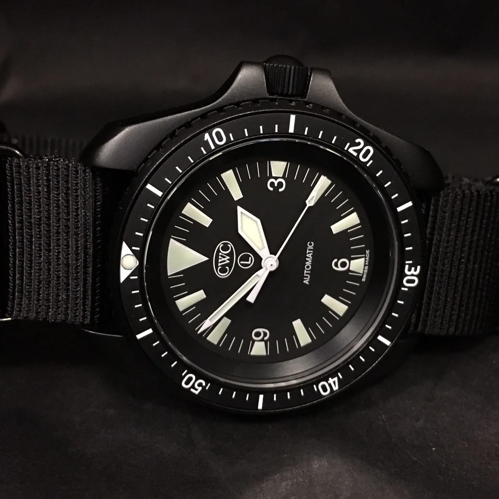 CWC Mk.2 Automatic Divers Watch - Black SF300 AS120 Model with Enhanced Durability and Precision