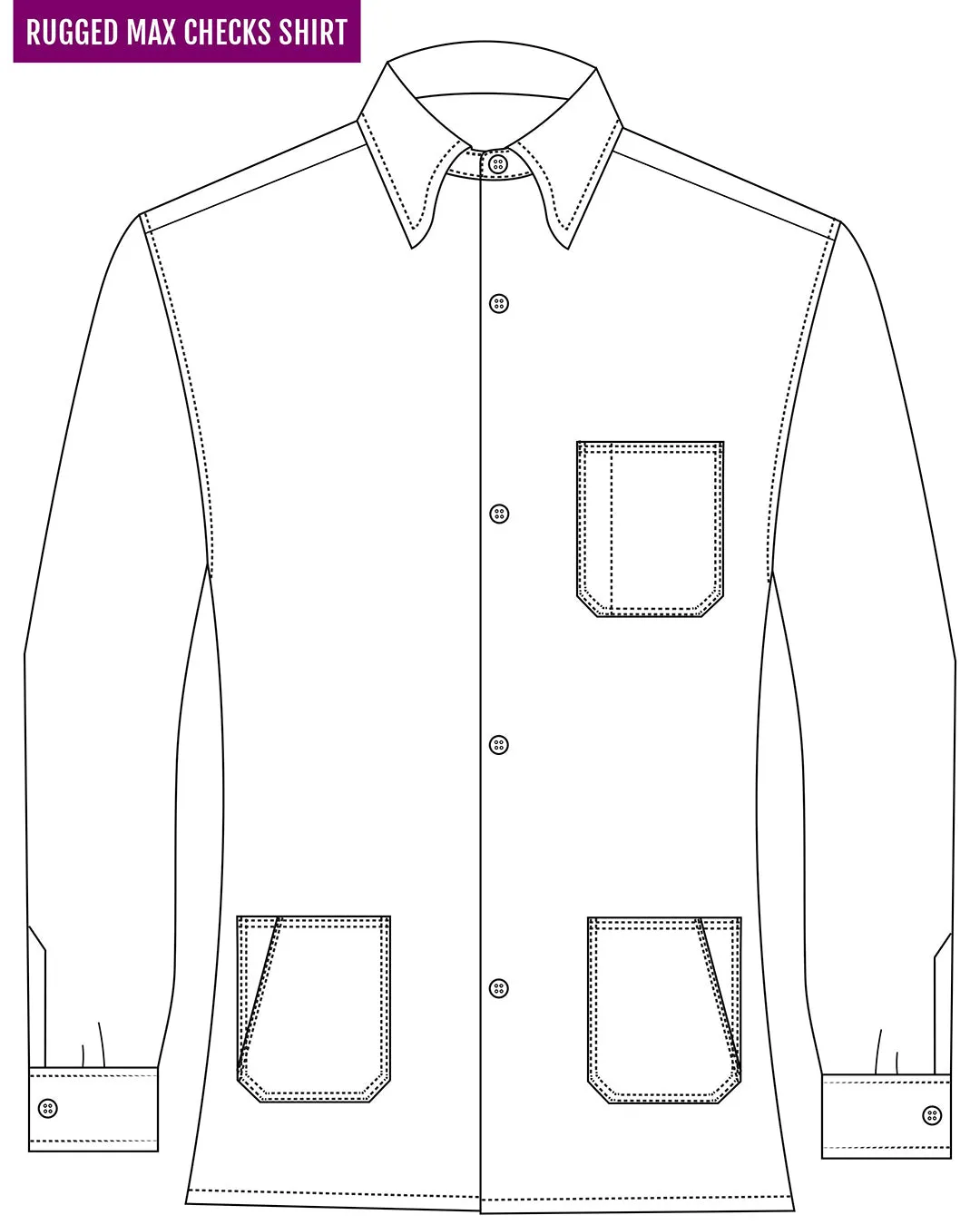 Dark Navy Flannel Work Shirt