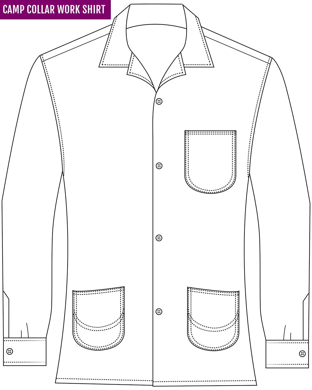 Dark Navy Flannel Work Shirt