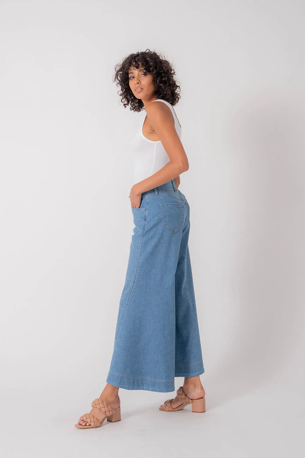 Denim by Nature™ Jena Wide Leg - Ankle Length