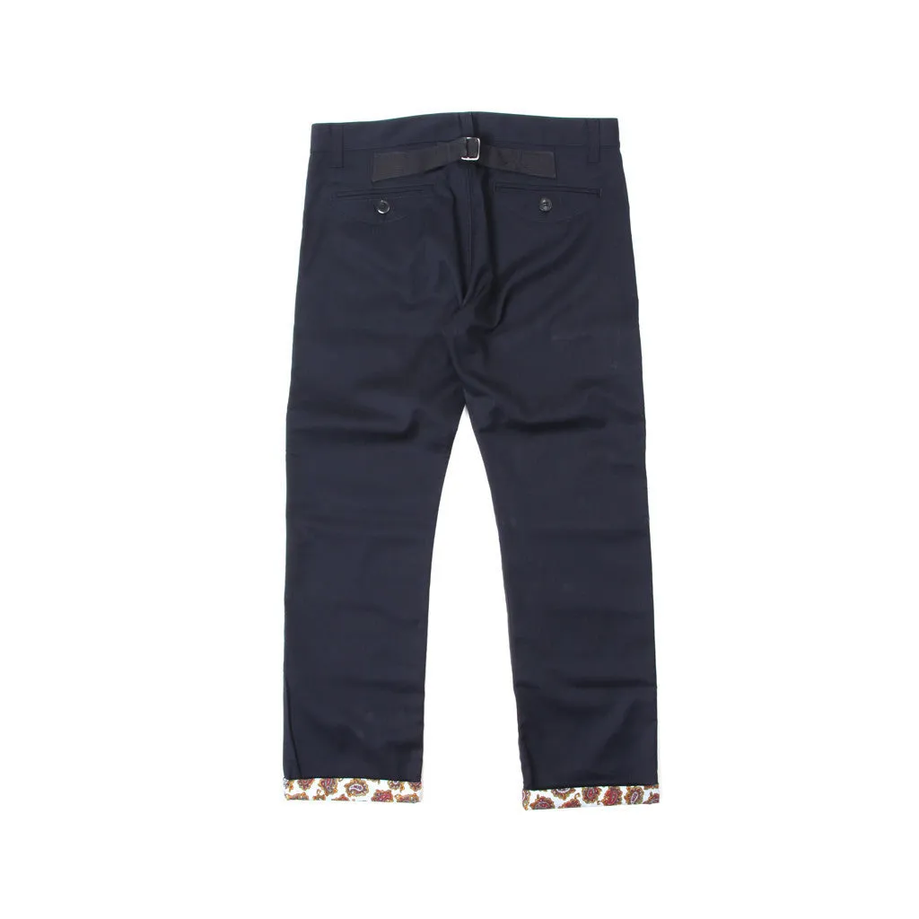 Double Knee Backstrap Trouser