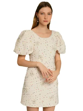 Dream Blossom Tweed Mini Dress