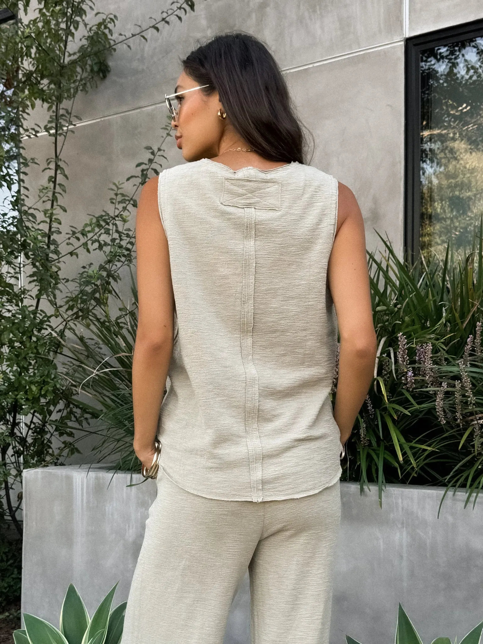 Easy Going Knit Top in Olive