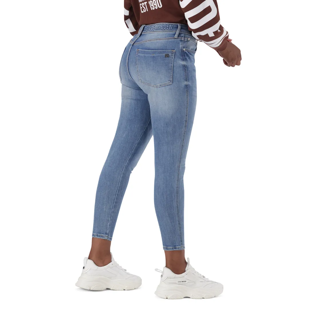 EVA CURVY MID BLUE WASH