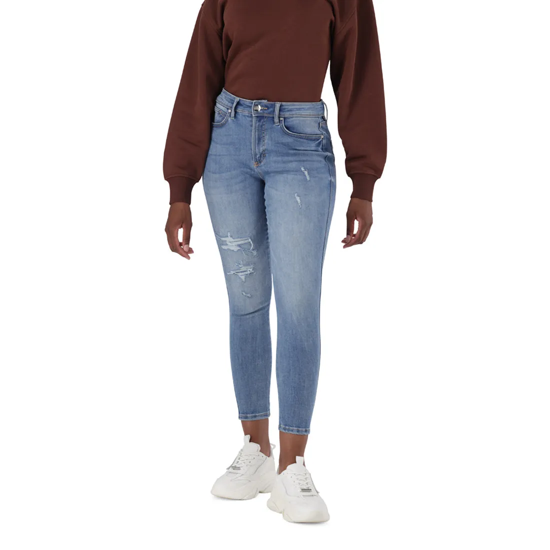 EVA CURVY MID BLUE WASH