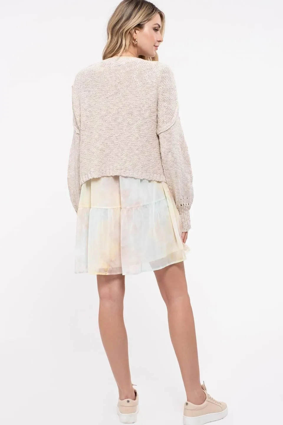 FINAL SALE -  Drop Shoulder Knit Cardigan