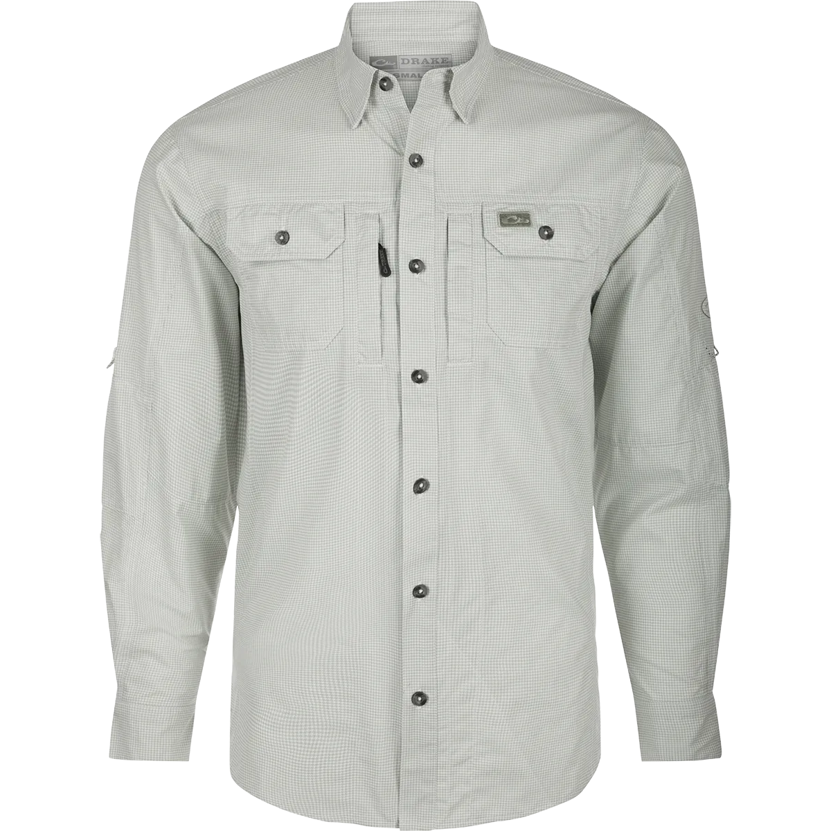 Frat Houndstooth Check Button-Down Long Sleeve Shirt