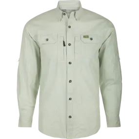 Frat Houndstooth Check Button-Down Long Sleeve Shirt