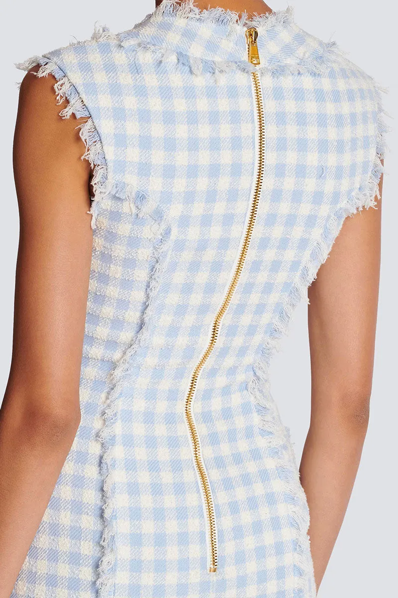 Gingham Tweed Dress