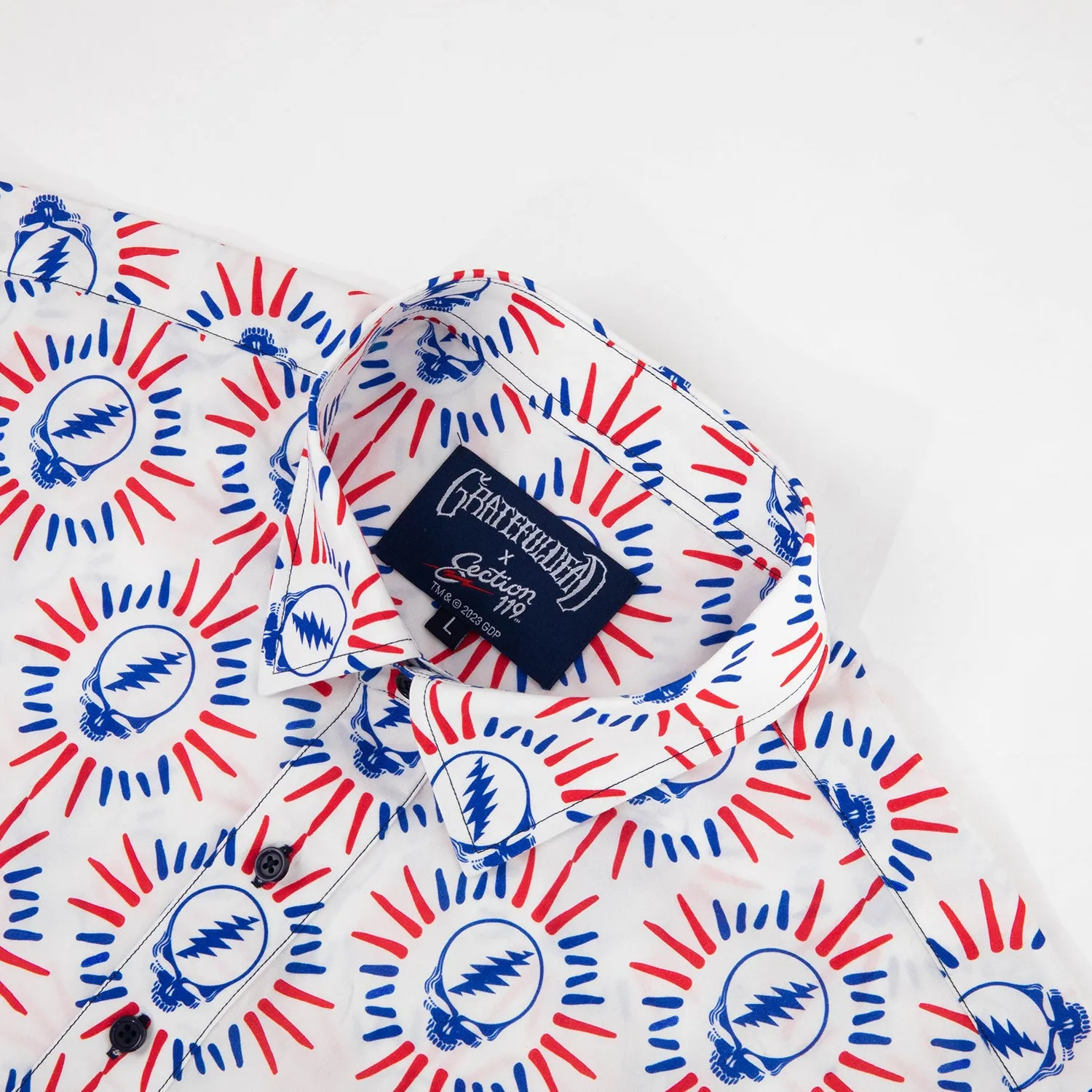 Grateful Dead | Relaxed Button Down | Steal Your Face Design