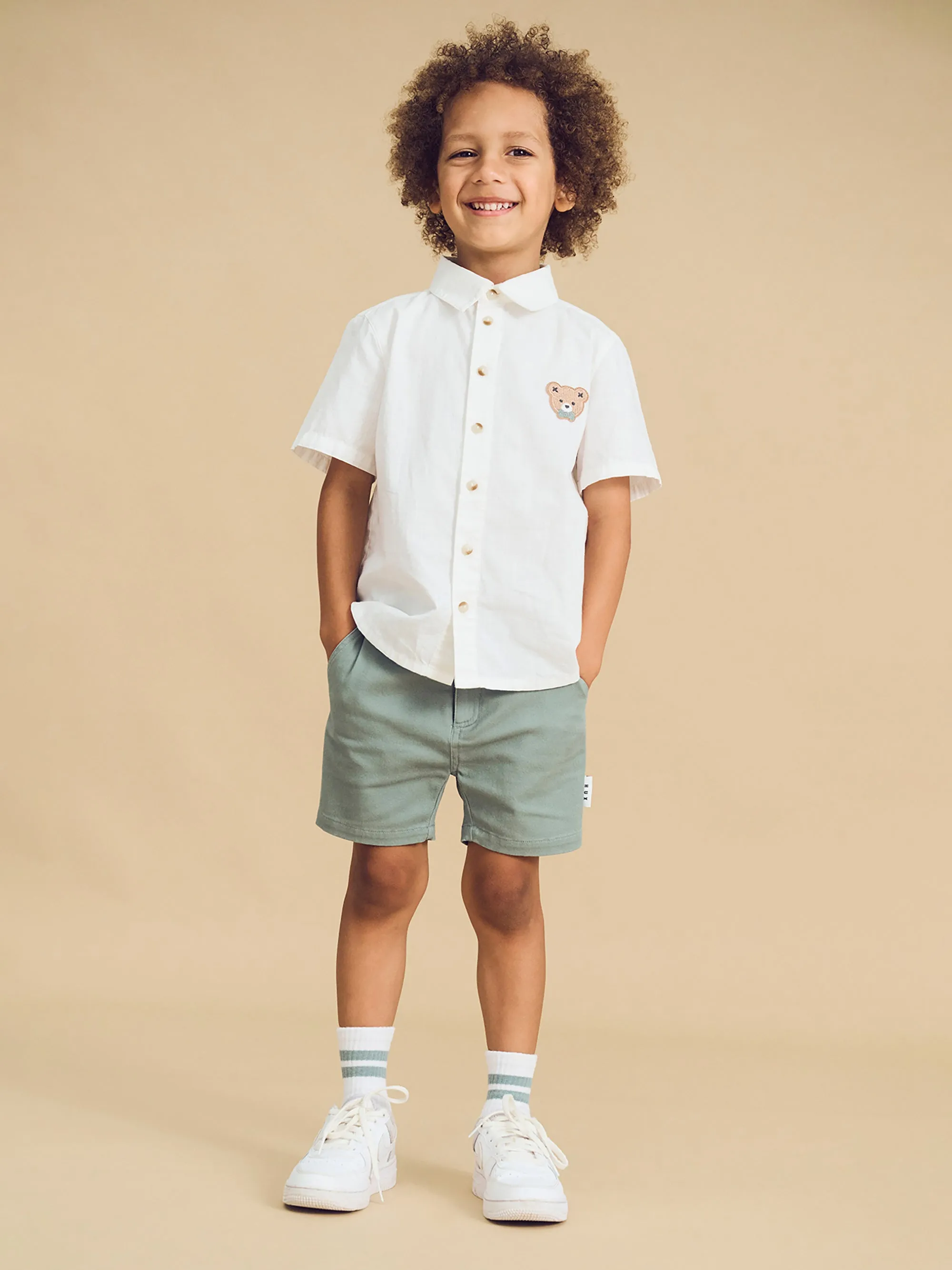 Huxbaby Chino Short Sage