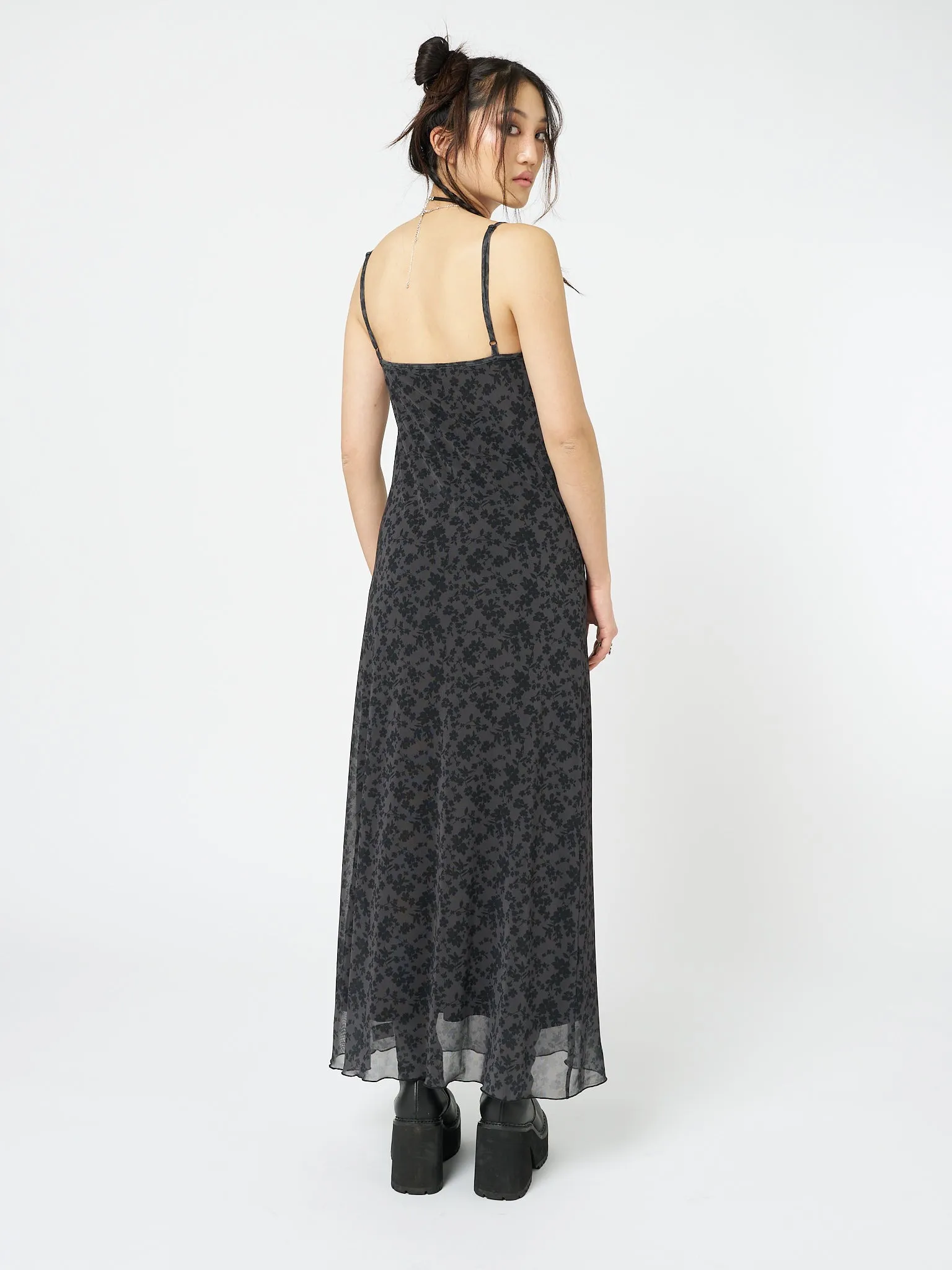 Hydra Floral Print Maxi Dress