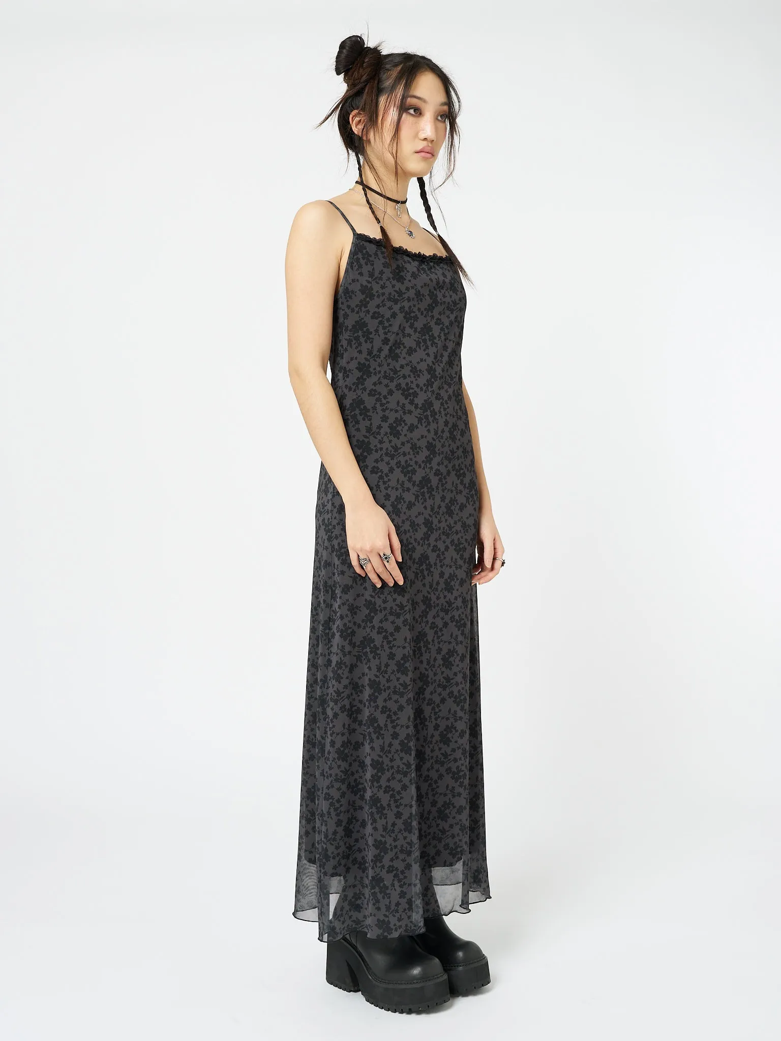 Hydra Floral Print Maxi Dress