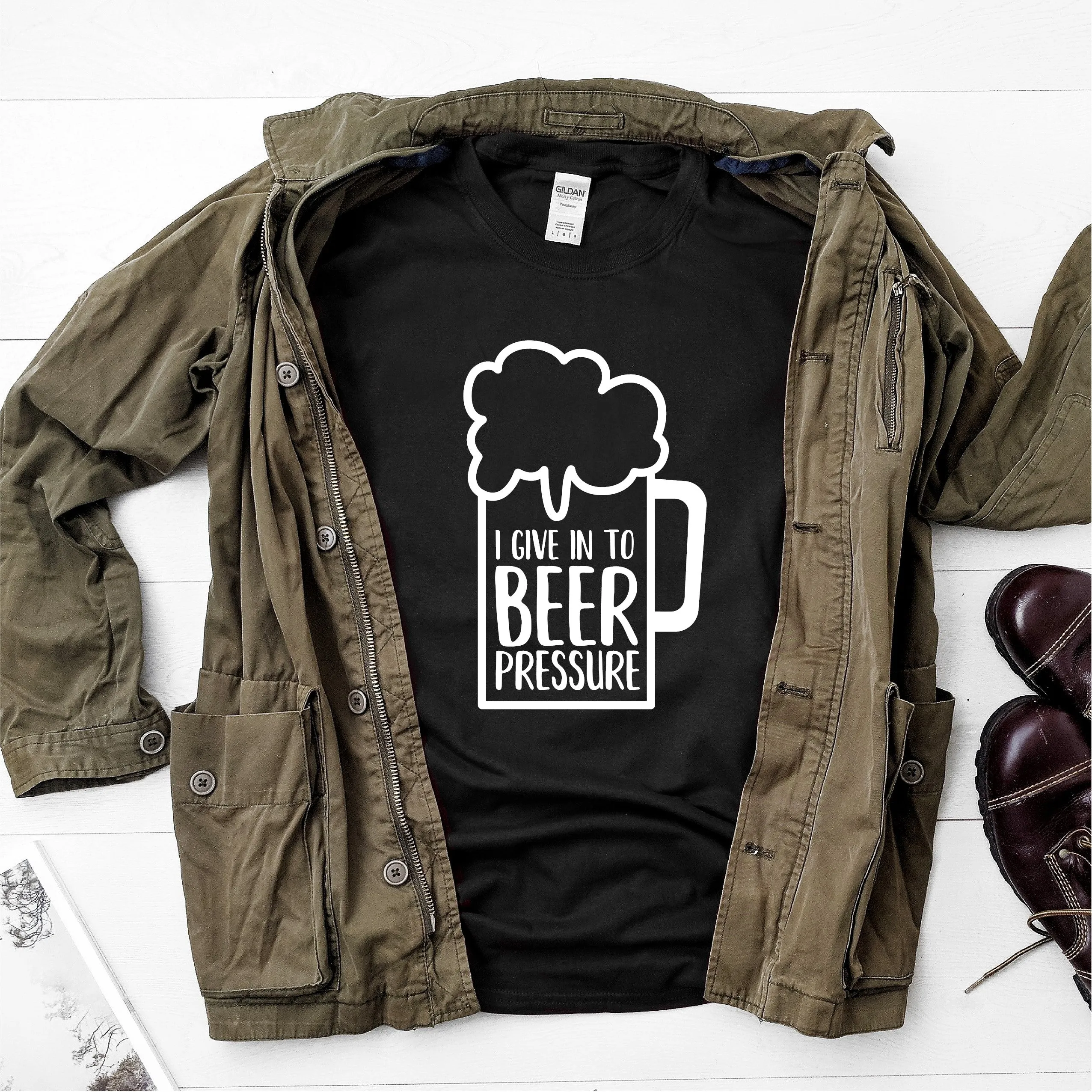 I Give In To Bear Pressure-  Ultra Cotton Short Sleeve T-Shirt - DFHM18