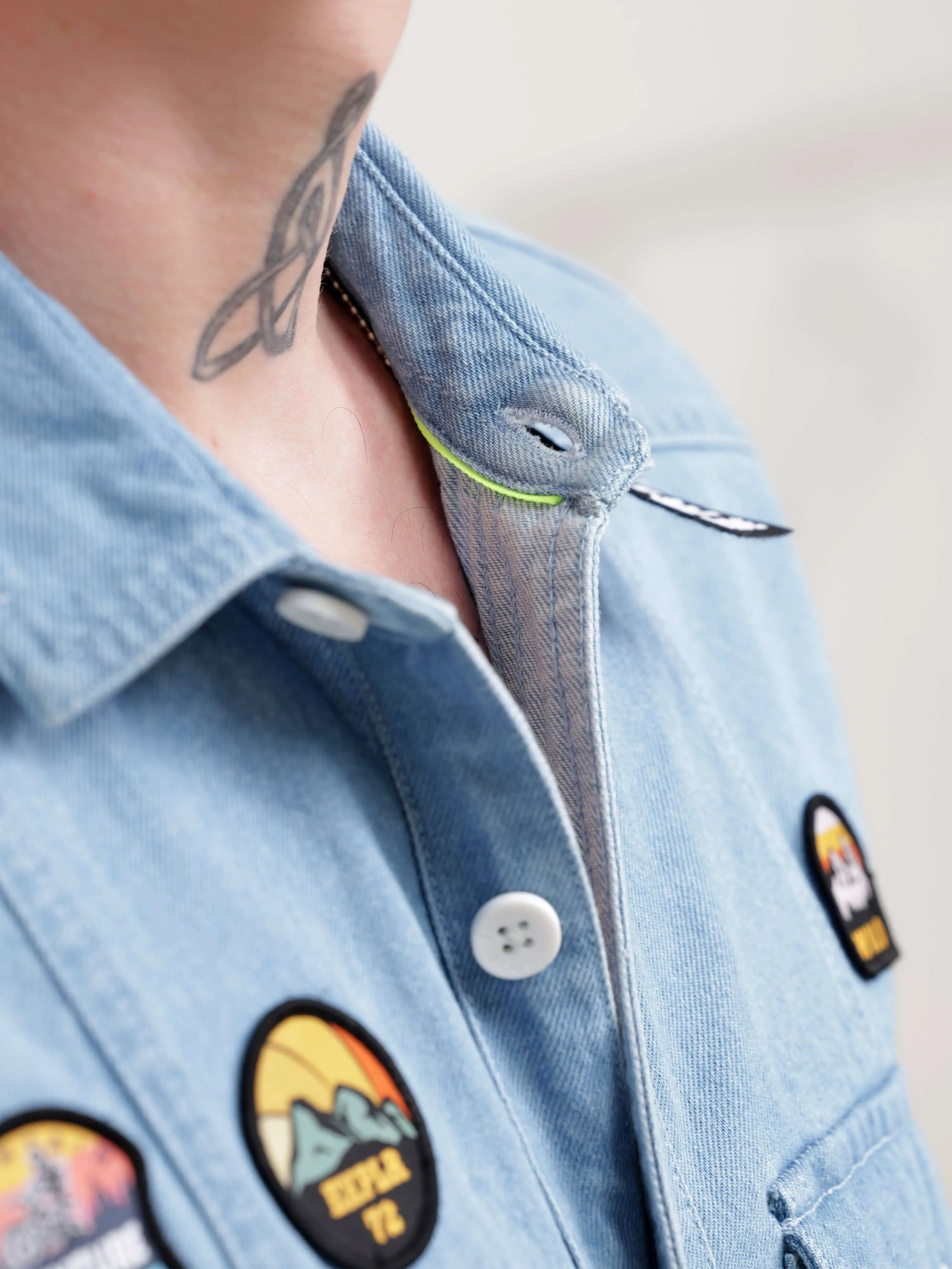 Ice Blue Denim Street Overshirt
