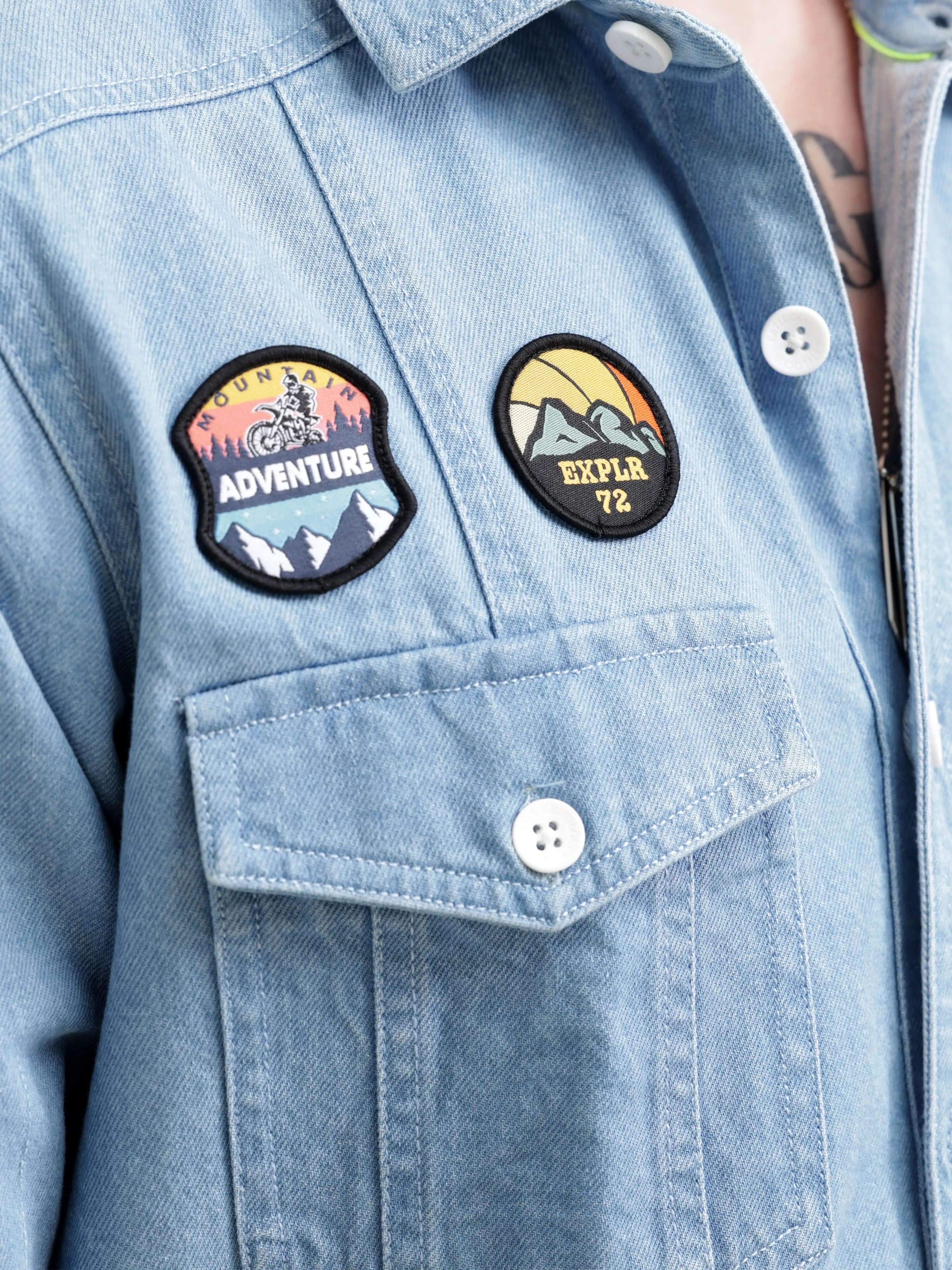 Ice Blue Denim Street Overshirt