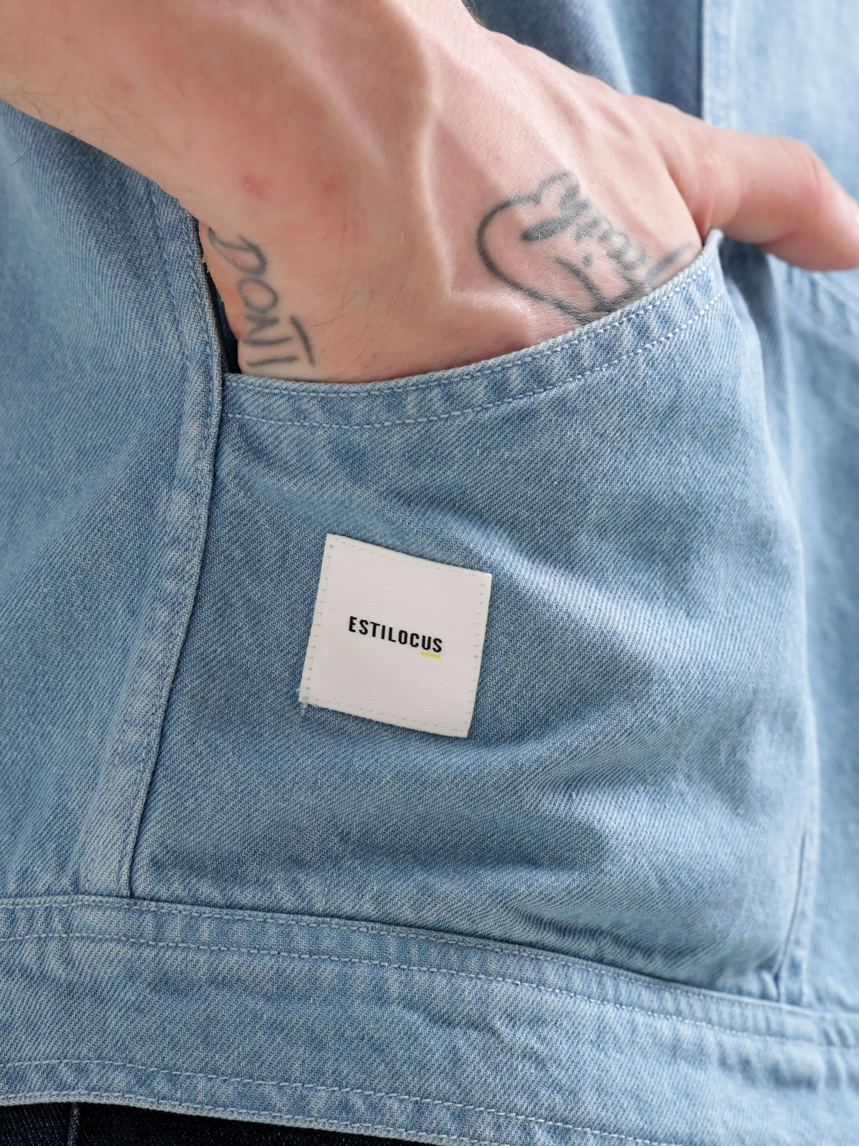 Ice Blue Denim Street Overshirt