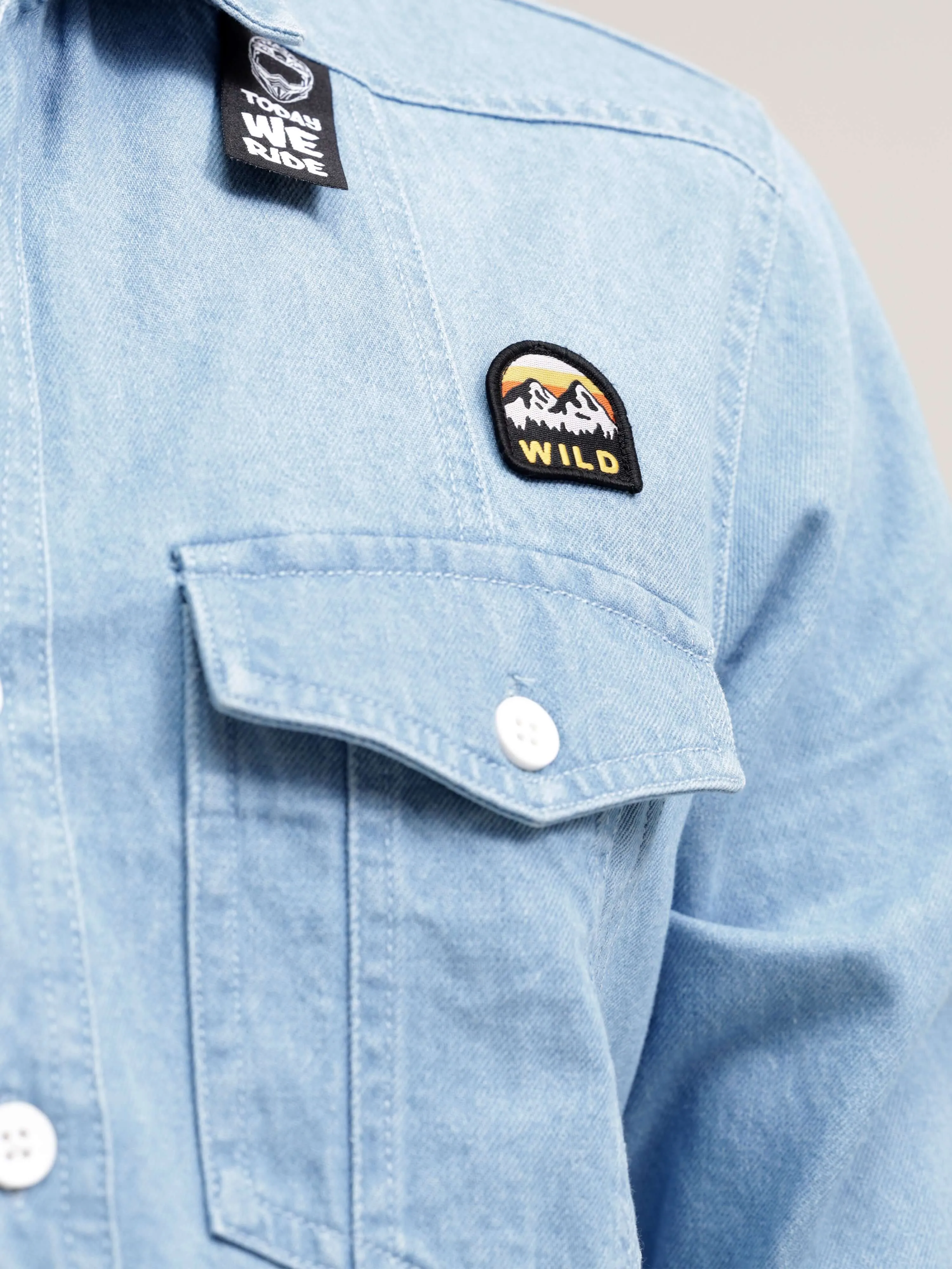 Ice Blue Denim Street Overshirt