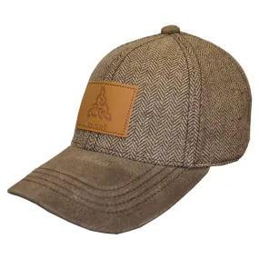 Ireland Tweed Suede Cap - Tan