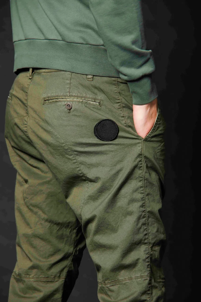 John Coolkhinos pantalone chino uomo in twill stretch limited edition carrot fit ①