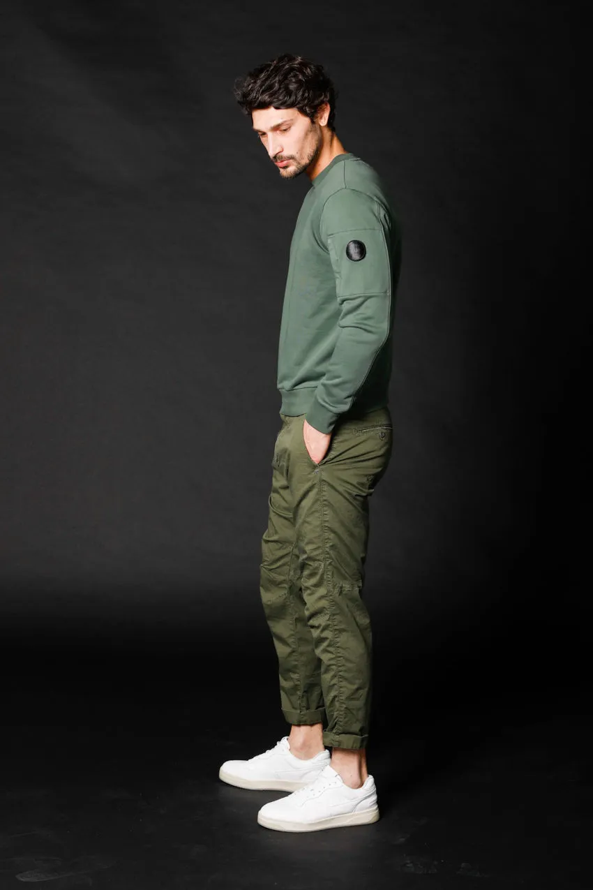 John Coolkhinos pantalone chino uomo in twill stretch limited edition carrot fit ①