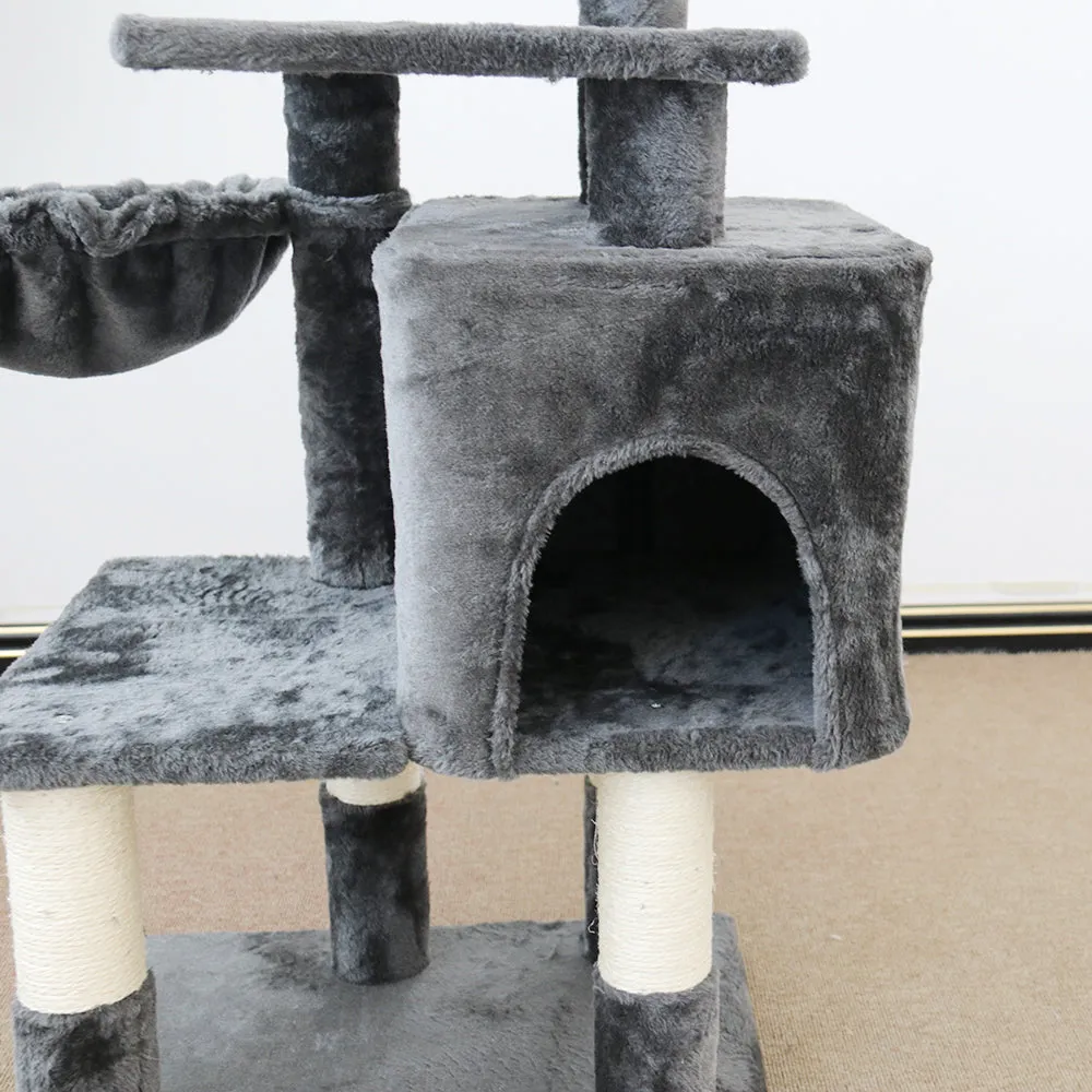 Jute Twine Cat Scratching Tree, Multiple Platforms, 112cm - CATIO