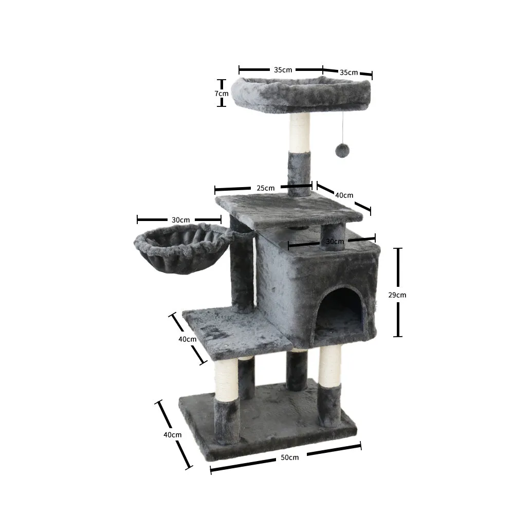 Jute Twine Cat Scratching Tree, Multiple Platforms, 112cm - CATIO