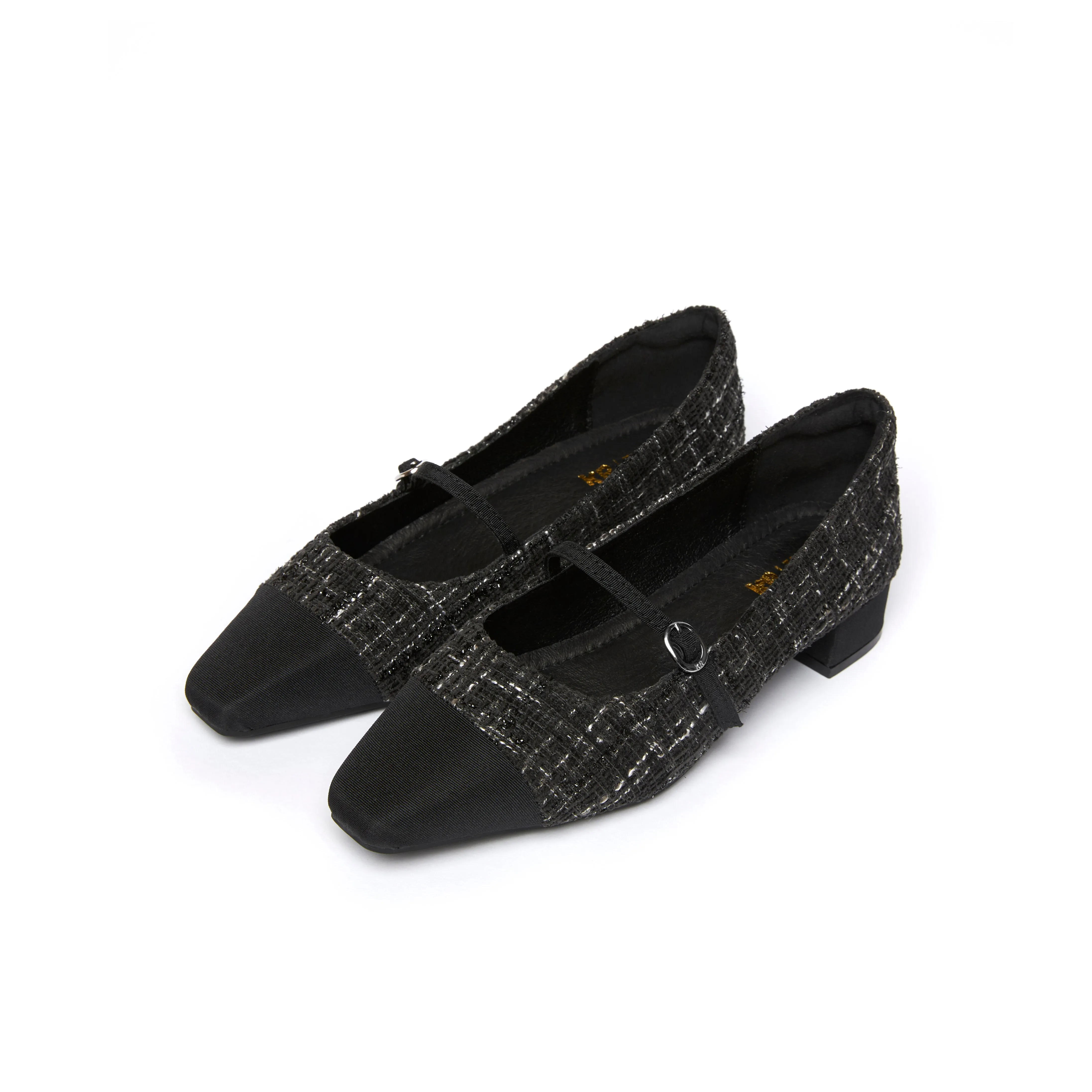 Kedi Tweed Mary Jane - Black ( BLK )