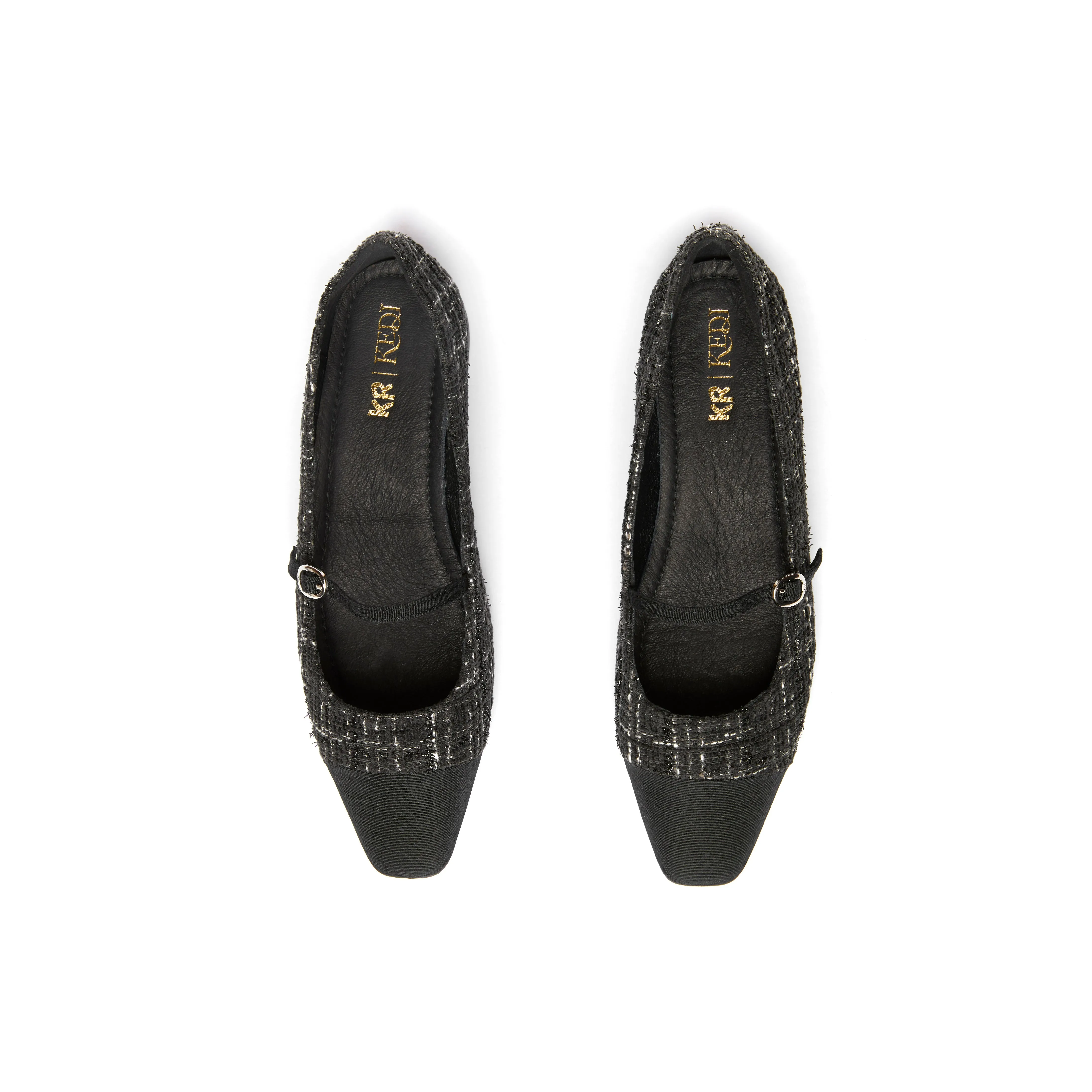 Kedi Tweed Mary Jane - Black ( BLK )