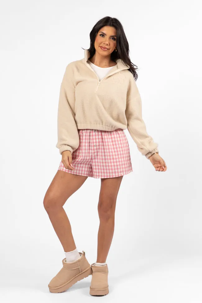 Keep It Brief Pink Flannel Boxer Shorts