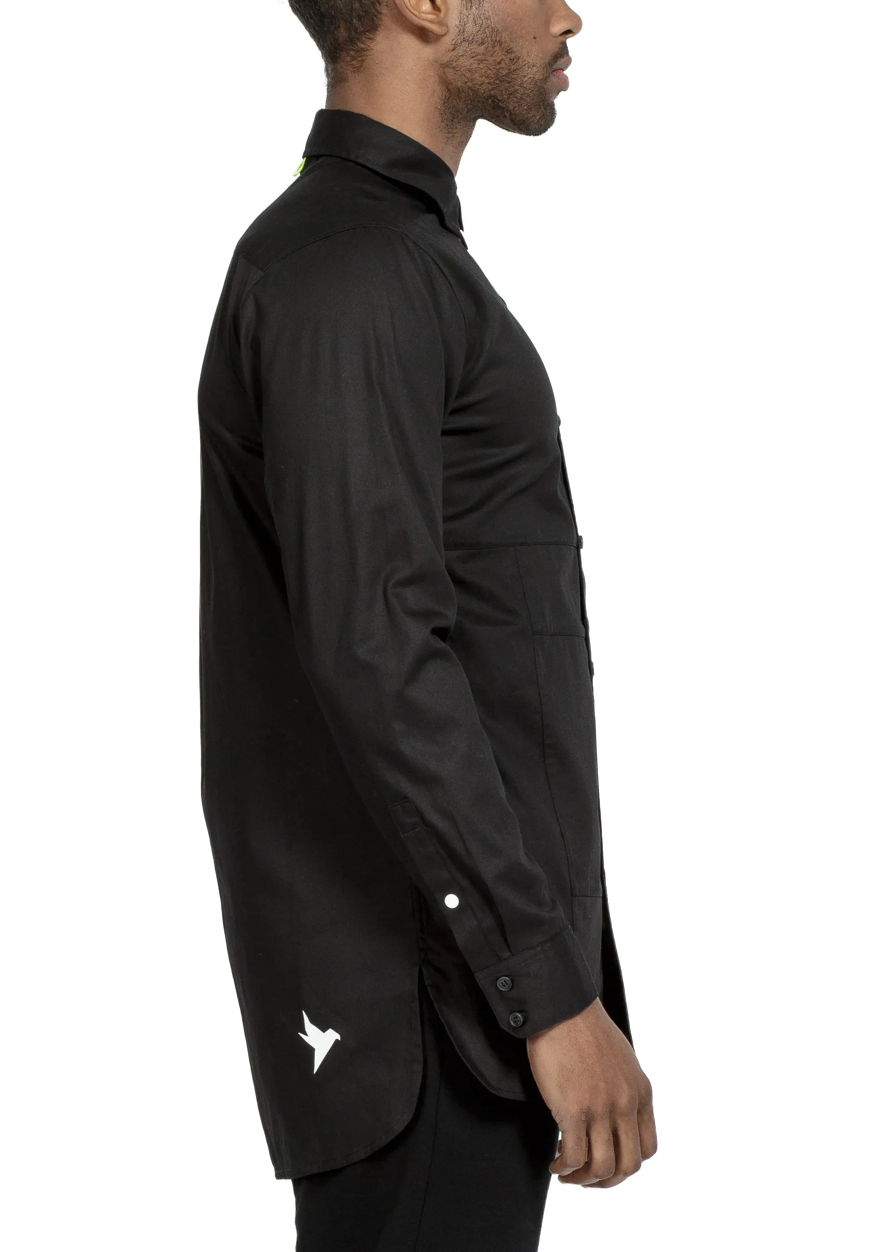 Konus Men's Button Down / Duel In Black