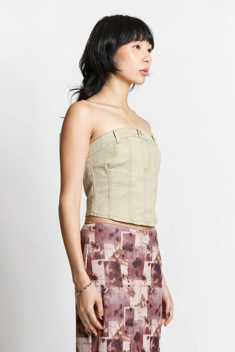 Levee Stretch Denim Corset