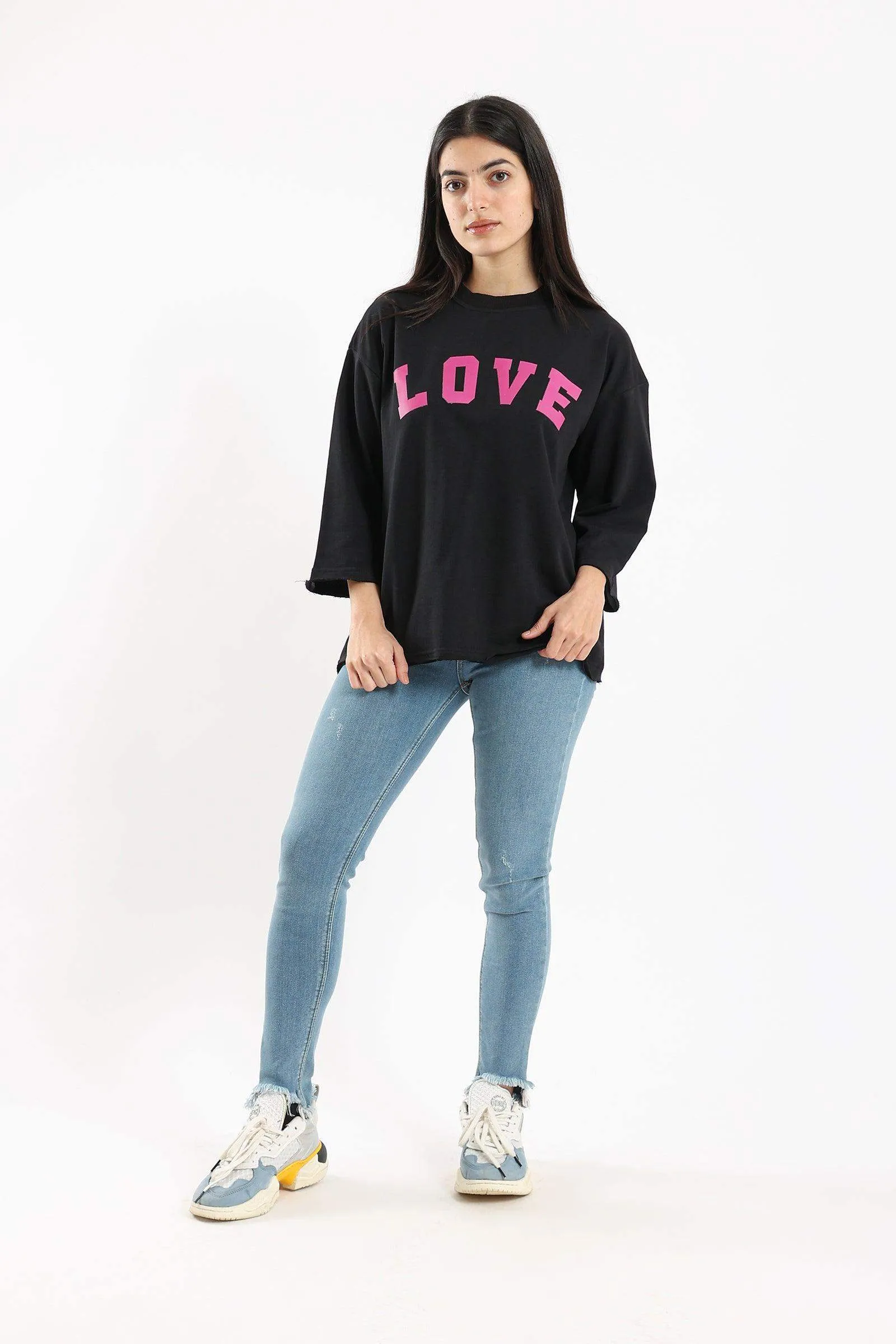 Love Print Lounge Top