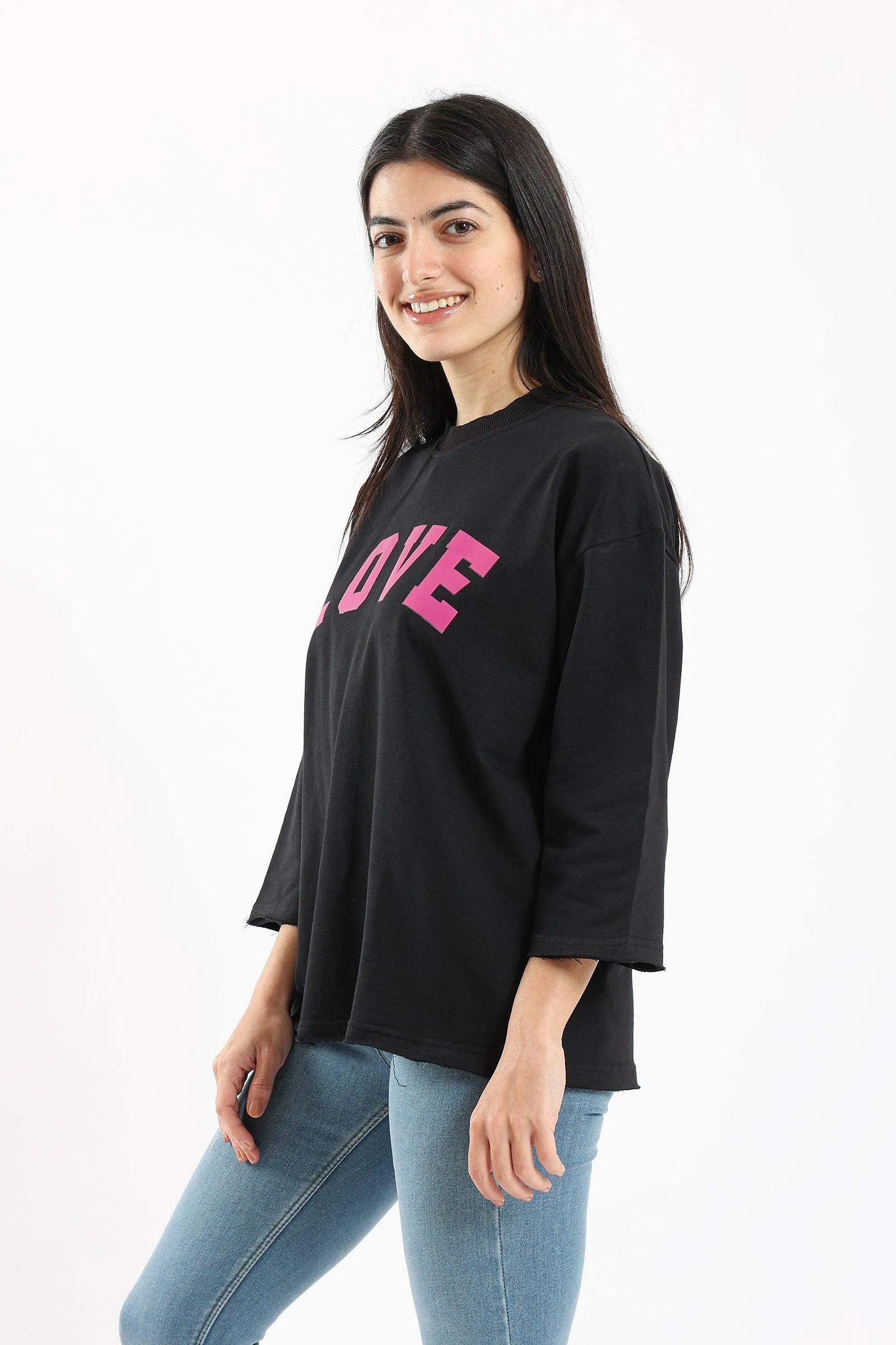 Love Print Lounge Top