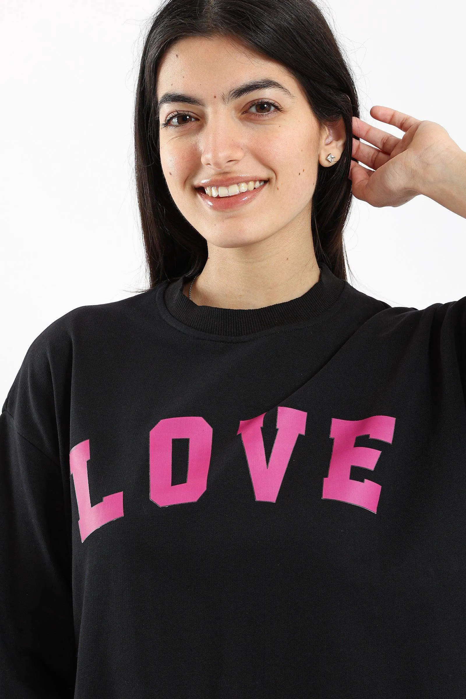 Love Print Lounge Top