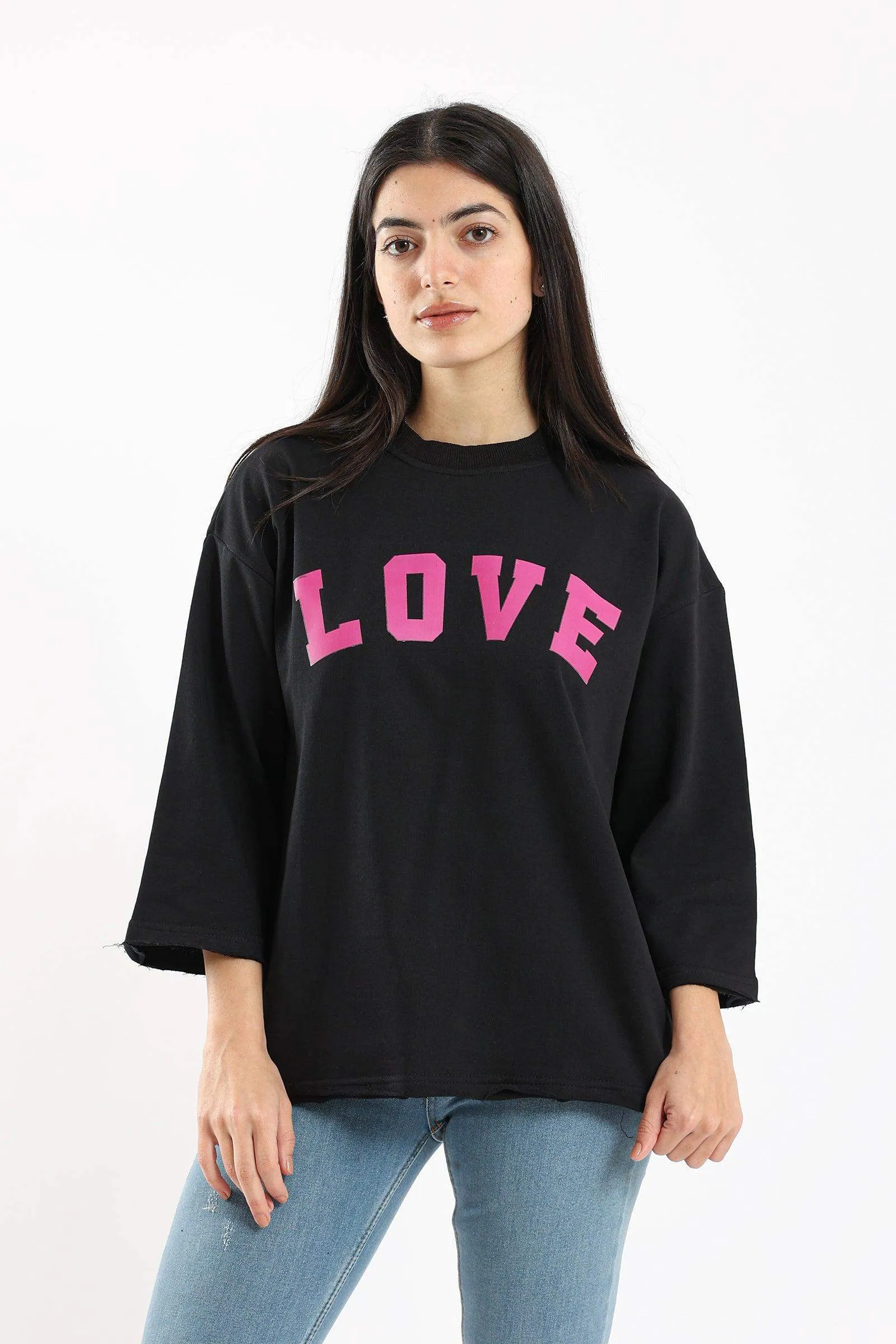 Love Print Lounge Top