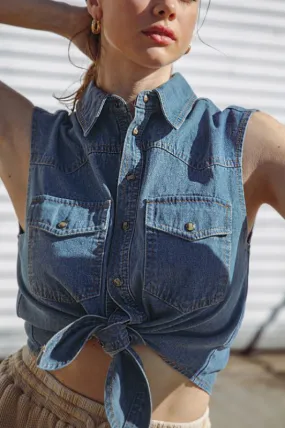 maeve shirt - indigo