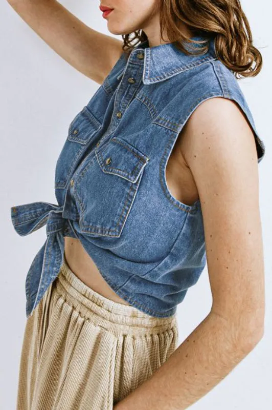 maeve shirt - indigo