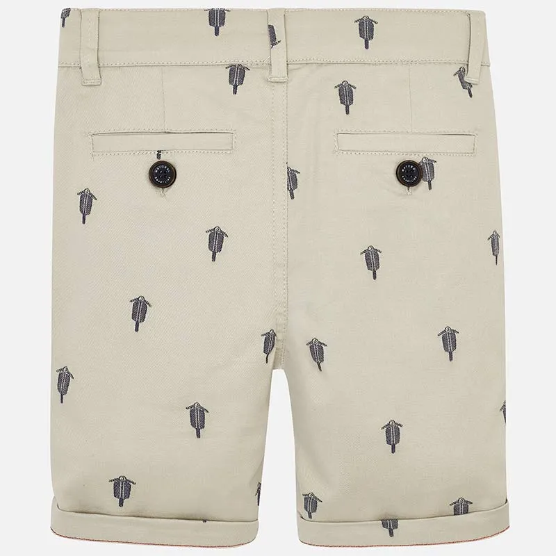 Mayoral Jacquard Chino Shorts