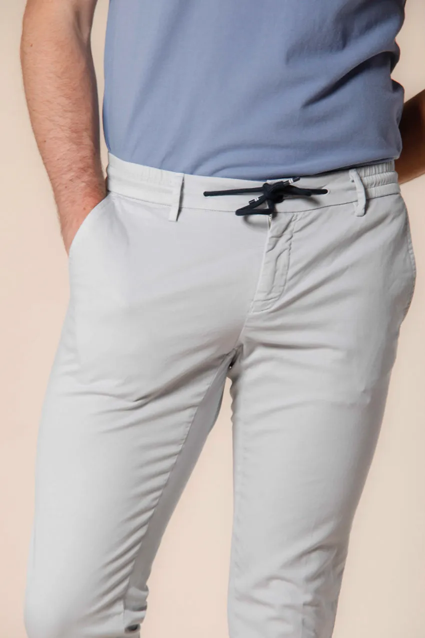 Milano Jogger pantalone chino jogger uomo in cotone e tencel extra slim
