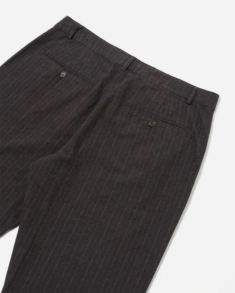 Military Chino Brown Italian Pinstripe
