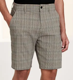 Modern Fit Plaid Chino Shorts