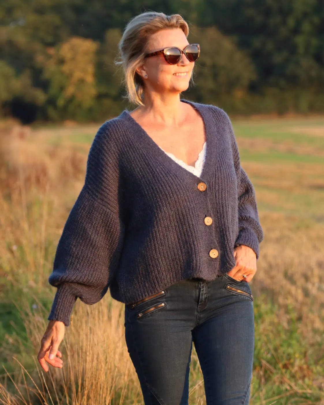 Mohair Blend Cardi