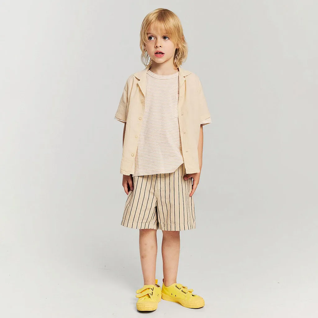 Morley Child Wild Shorts Ottila Almond Beige Stripes