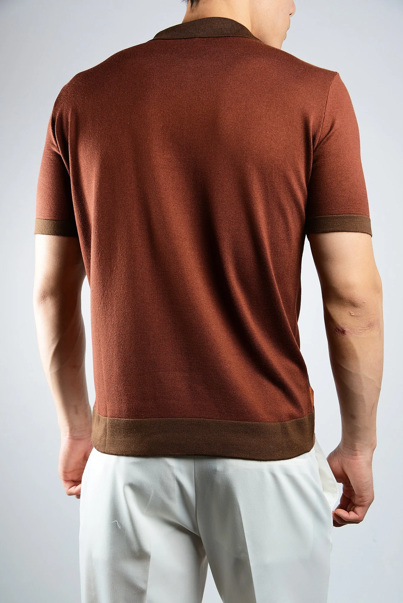 MULTI COLOR COLORBLOCK KNIT POLO
