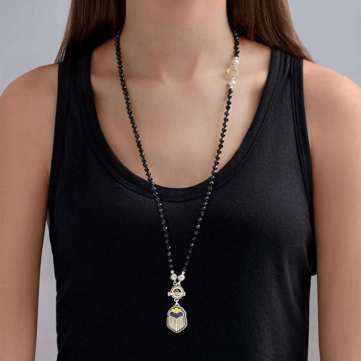 Multi-wear Scarab Necklace